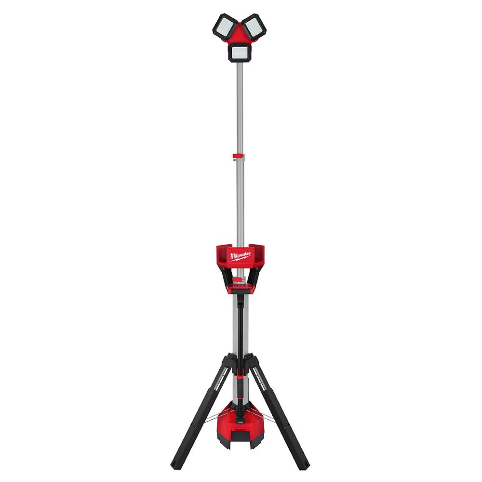 NEW! Milwaukee 18-Volt Lithium-Ion Cordless 6 000 Lumens Rocket Dual Power Tower Light with Charger (Tool-Only)