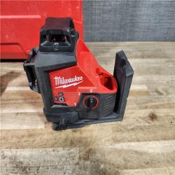 HOUSTON LOCATION - AS-IS Milwaukee  12-Volt Lithium-Ion Cordless Green 250 ft. 3-Plane Laser Level Kit