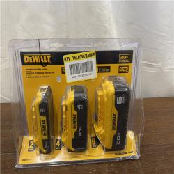 AS-IS DEWALT 20V MAX Battery Lithium Ion 3 Pack - DCB346-3