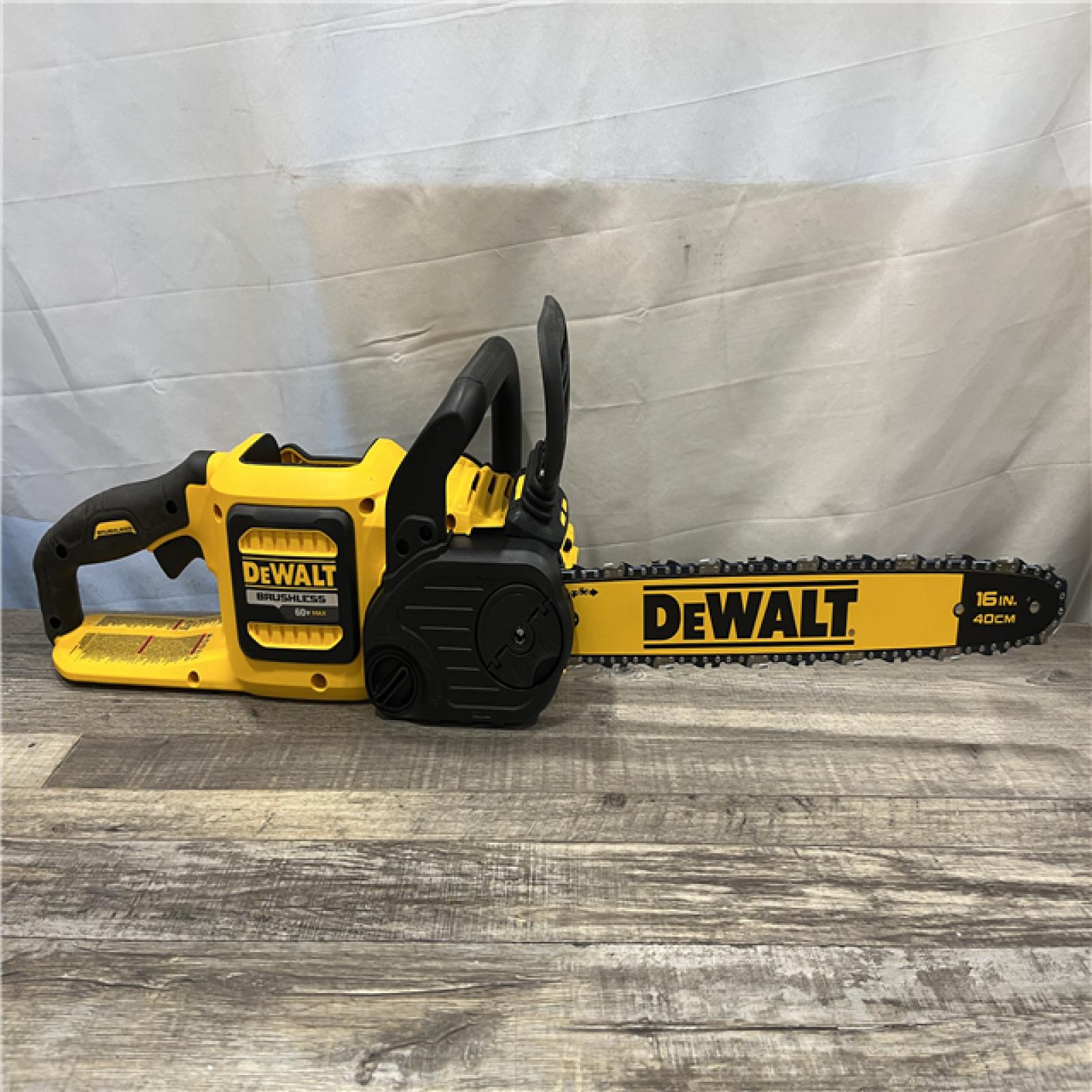 AS-IS DEWALT FLEXVOLT 60V MAX 16in. Brushless Cordless Battery Powered Chainsaw (Tool Only)