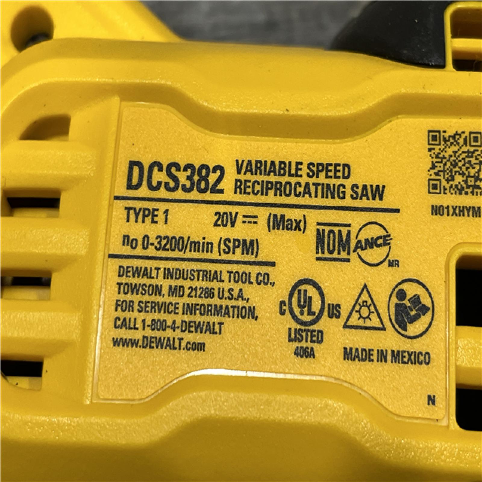 AS-IS DEWALT 20V MAX Cordless Brushless Reciprocating Saw (Tool Only)