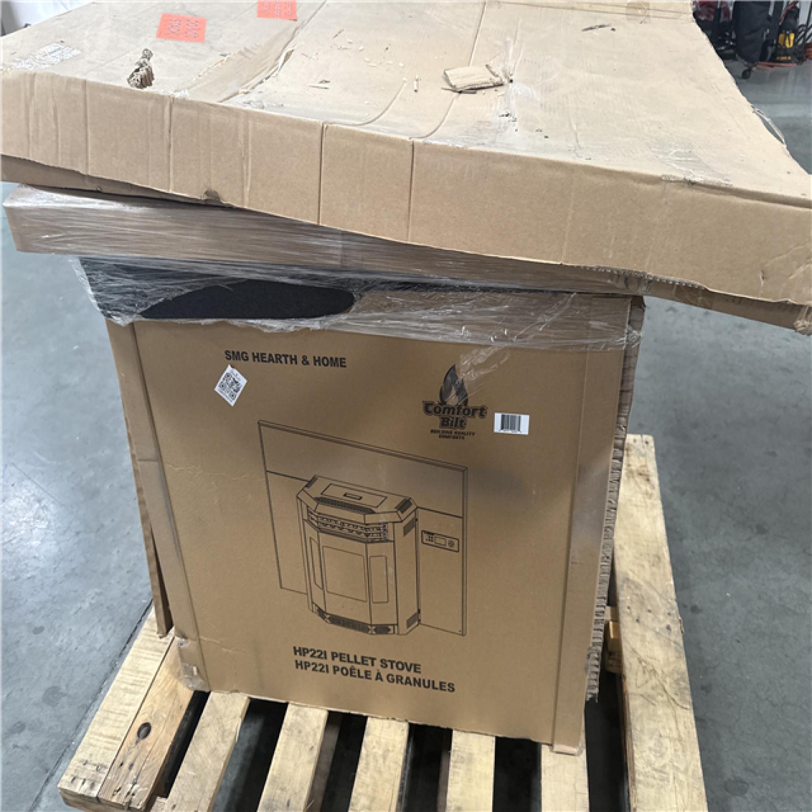 CALIFORNIA AS-IS COMFORT BILT HP22I PELLET STOVE