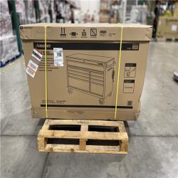 DALLAS LOCATION - Husky 52 in. W x 25 in. D Standard Duty 9-Drawer Mobile Workbench Tool Chest with Solid Wood Top in Gloss Black