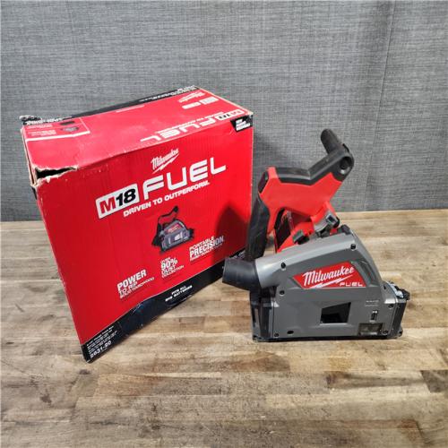 HOUSTON LOCATION - AS-IS Milwaukee M18 FUEL 18V Lithium-Ion Cordless Brushless 6-1/2 in. Plunge Cut Track Saw (Tool-Only)