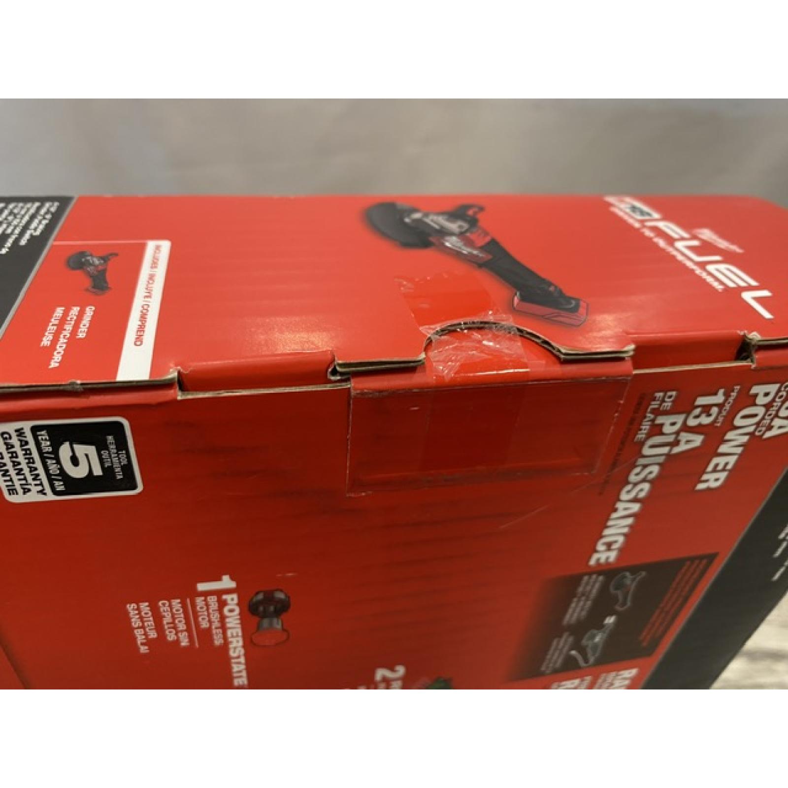 NEW - Milwaukee FUEL 18-Volt Lithium-Ion Brushless Cordless 4-1/2 in./6 in. Braking Grinder with Paddle Switch (Tool-Only)