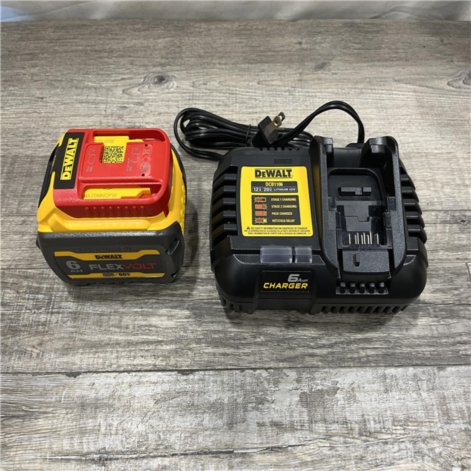 AS-IS DEWALT FLEXVOLT 20V/60V MAX Lithium-Ion 6.0Ah Battery Pack Kit