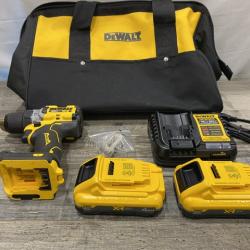 AS-IS DEWALT 20V XR Lithium-Ion Cordless Brushless 1/2 in. Drill/Driver Kit