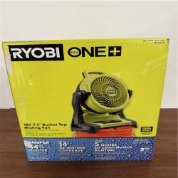 California NEW Ryobi 18V 7.5 Bucket Top Misting Fan (Tool Only)