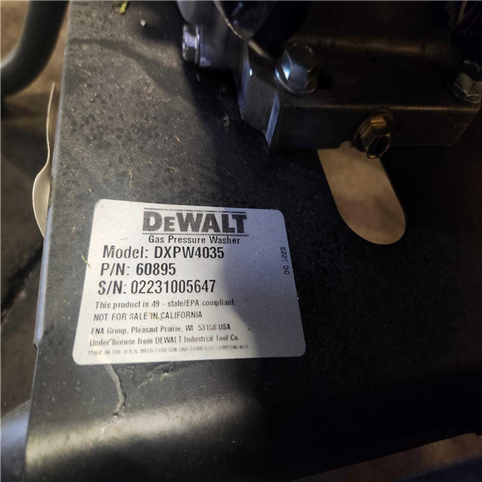 Phoenix Location Good Condition DEWALT DXPW4035 4000 PSI at 3.5 GPM