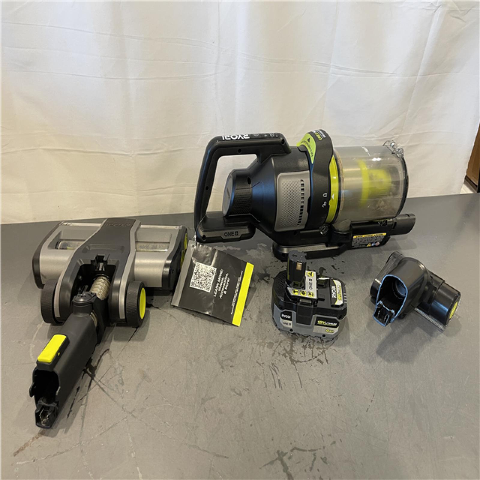 AS-IS - Ryobi ONE+ HP 18V Cordless Advanced WHISPER Series Stick Vacuum Kit