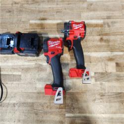 HOUSTON LOCATION - AS - IS Milwaukee 2 Tool Combo Kit W/ (2) Battery & Charger