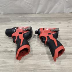AS-IS Milwaukee M12 Cordless 2-Tool Combo Kit