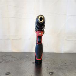 AS-IS- Milwaukee M12 FUEL 12-Volt Lithium-Ion Brushless Cordless 1/2 in. Hammer Drill Kit with 1 Compact 2.0Ah Battery Pack and 1 Charger