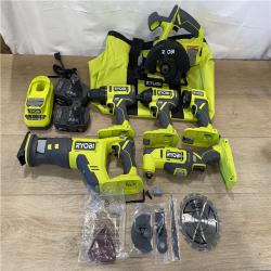 AS-IS RYOBI ONE+ 18V Cordless 6-Tool Combo