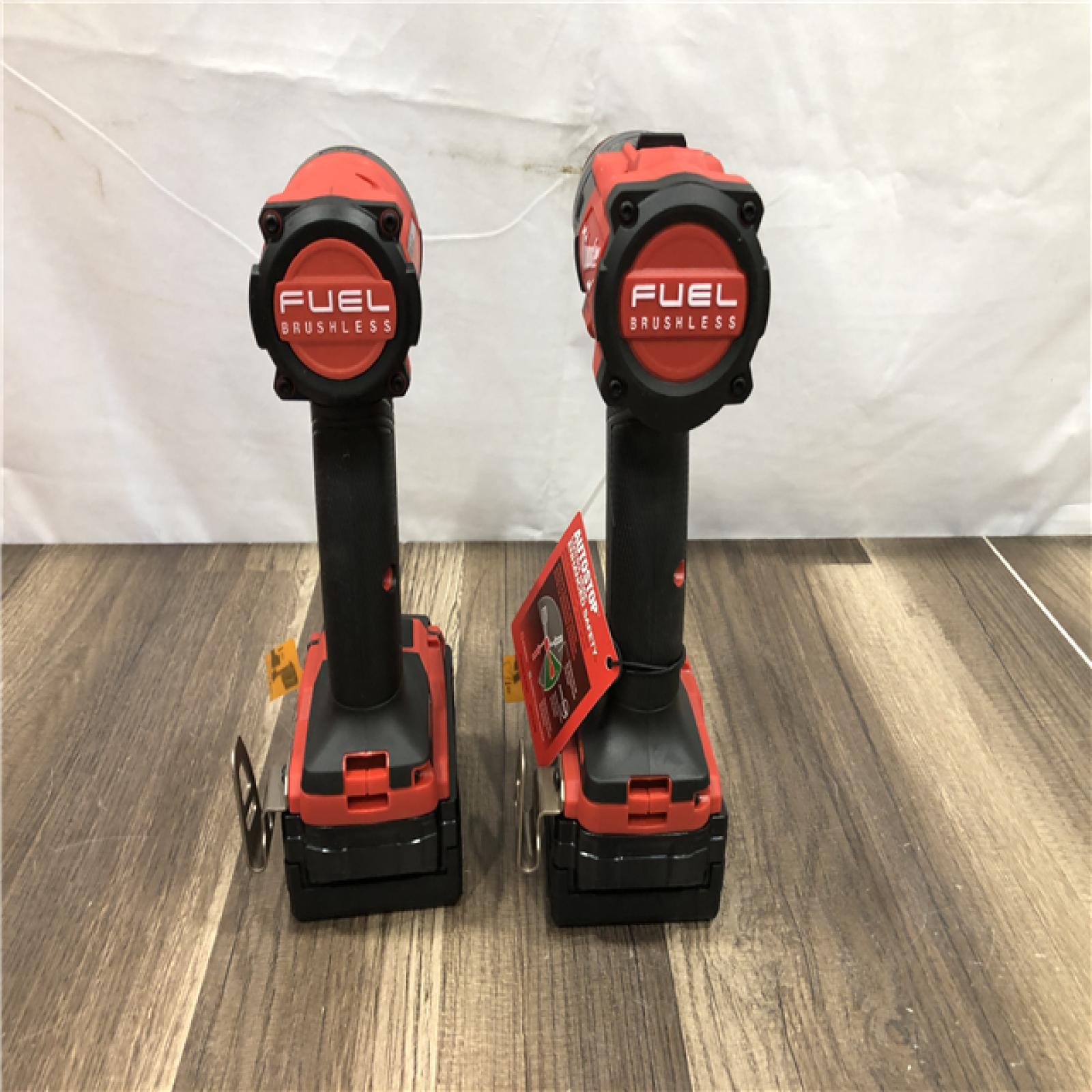 AS-IS Milwaukee FUEL 18V Lithium-Ion Brushless Cordless Hammer Drill and Impact Driver Combo Kit