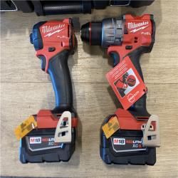 AS-IS Milwaukee FUEL 18V Lithium-Ion Brushless Cordless Hammer Drill & SURGE Impact Driver Combo Kit