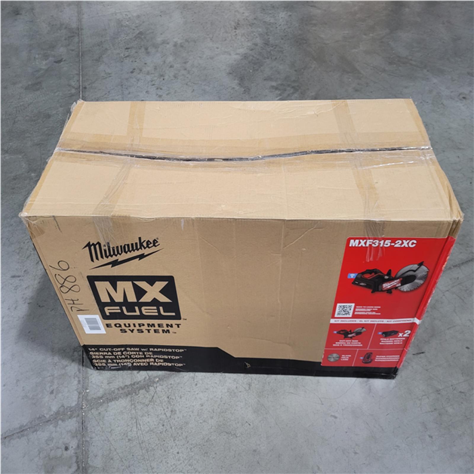 CALIFORNIA AS-IS MILWAUKEE MX FUEL 14 CUT-OFF SAW W/ RAPIDSTOP