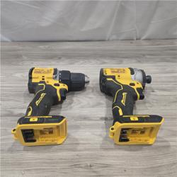 AS-IS Dewalt DCK225D2 20V MAX ATOMIC Compact Cordless Drill Driver and Impact Driver Combo Kit