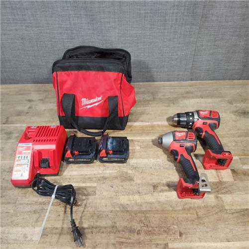 HOUSTON LOCATION - AS-IS Milwaukee M18 Brushed Cordless (2-Tool) Drill/Driver and Impact Driver Kit