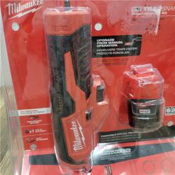 AS-IS Milwaukee  M12 Trap Snake 12V Lithium-Ion Cordless Toilet and Urinal Auger Power Driver W/ 1.5AH Battery and Charger