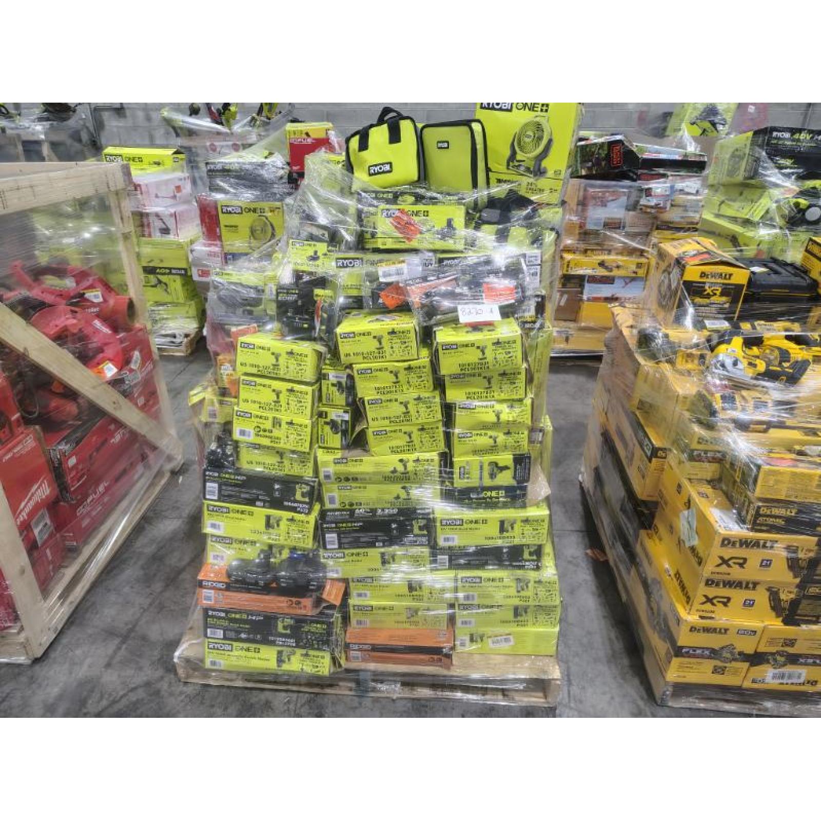 Pittston Location As-Is Power Tools Partial Truckload (13 Pallets) 8270-A
