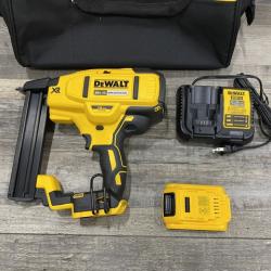 AS-IS DEWALT 20V MAX XR Lithium-Ion Cordless 18-Gauge Narrow Crown Stapler Kit
