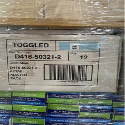 DALLAS LOCATION- TOGGLED 48 in.16-Watt Cool White T8 or T12 Dimmable LED Tube Bulb (380 UNITS)