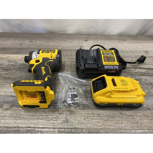 AS-IS DEWALT 20V MAX XR Lithium-Ion Brushless Cordless 3-Speed High Torque 1/4 in. Impact Driver Kit