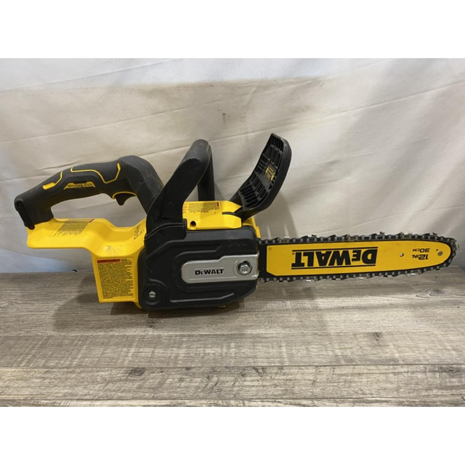 AS-IS DEWALT 20V MAX 12 in. Cordless Battery Powered Chainsaw (Tool Only)