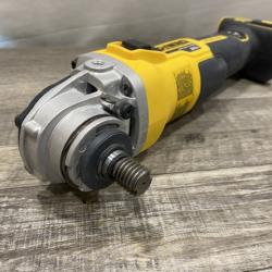 AS-IS DEWALT 20V MAX XR Cordless Brushless 4.5 in. Slide Switch Small Angle Grinder with Kickback Brake (Tool Only)