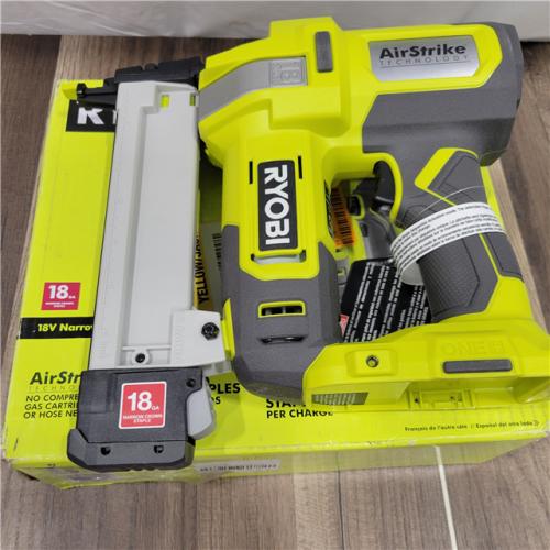 GOOD  RYOBI ONE+ 18V 18-Gauge Cordless AirStrike Narrow Crown Stapler (Tool Only)
