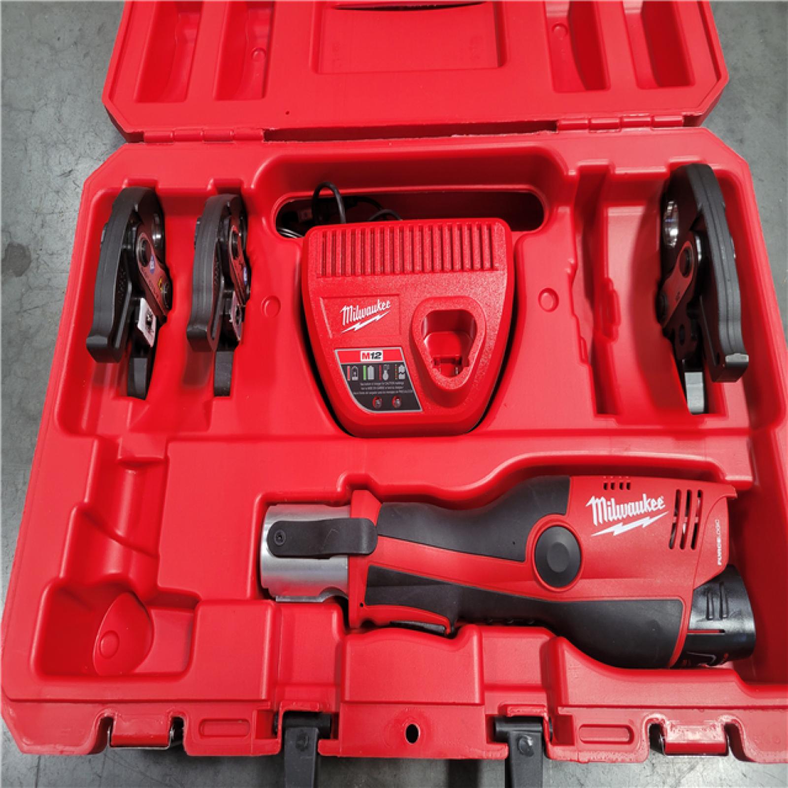 CALIFORNIA AS-IS MILWAUKEE M12 FORCE LOGIC PRESS TOOL