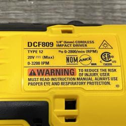 AS-IS DEWALT Atomic 20V Max Lithium-Ion Brushless Cordless Compact 1/4 in. Impact Driver Kit