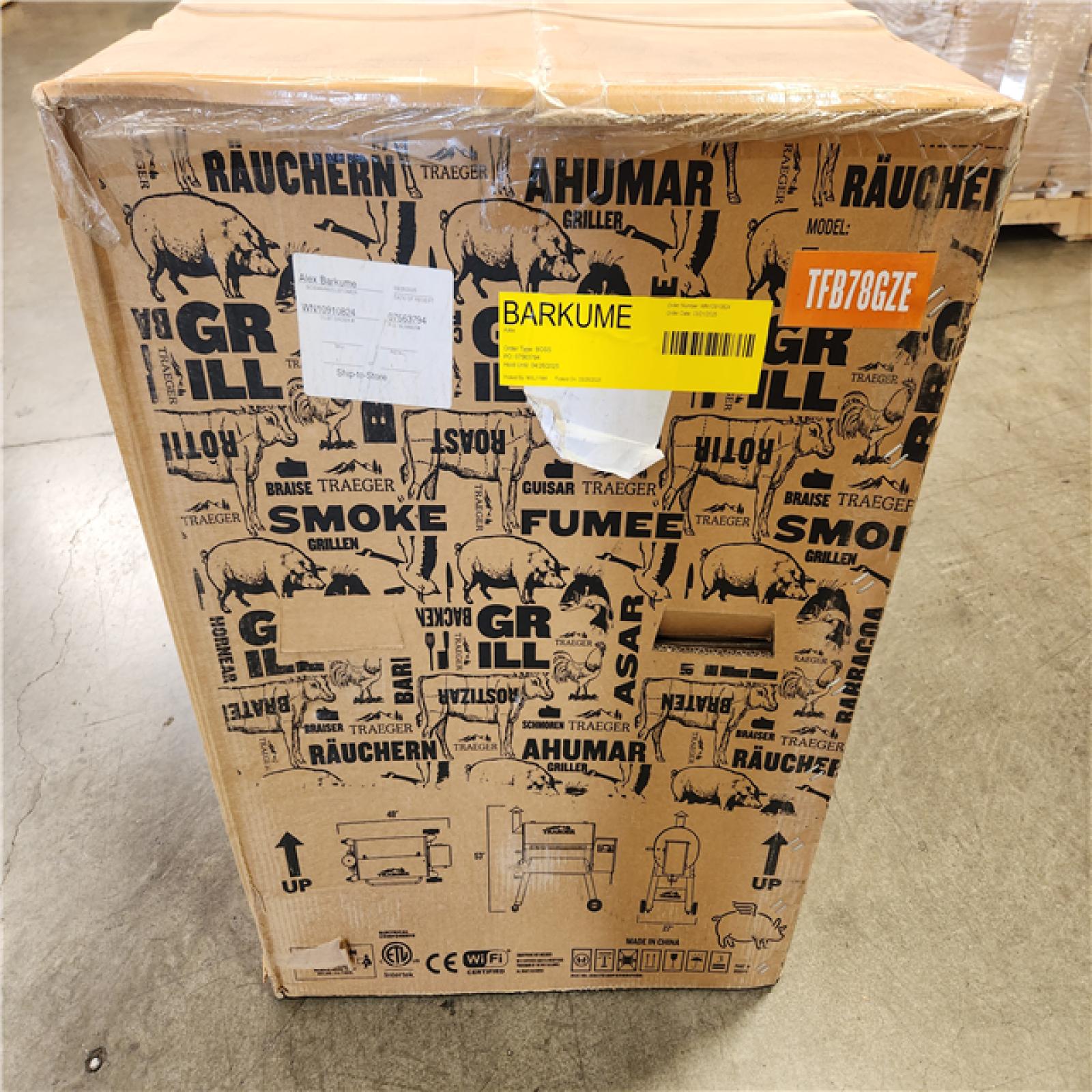 Phoenix Location NEW Traeger Pro 780 Wi-Fi Pellet Grill and Smoker in Bronze (Sealed)