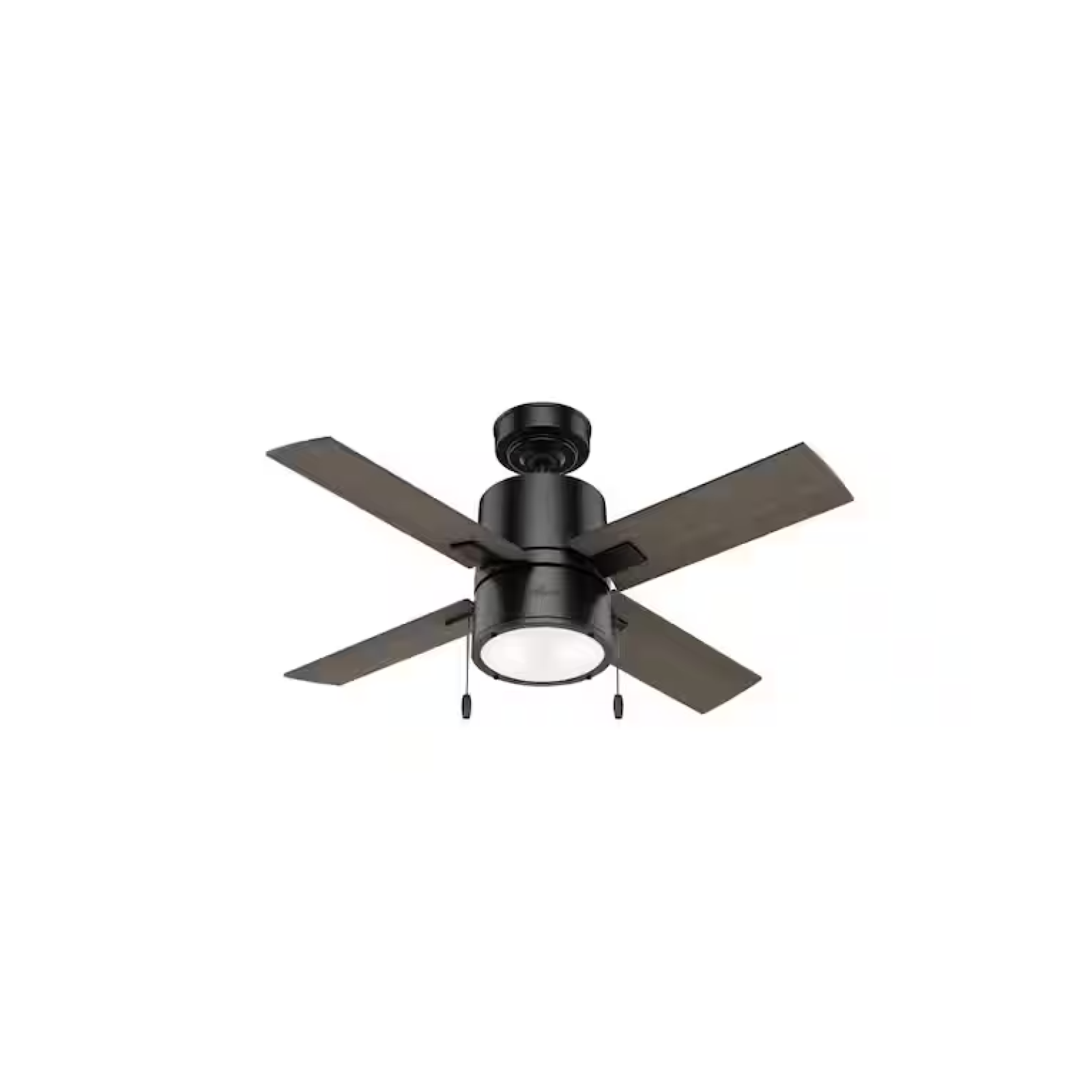 DALLAS LOCATION- Hunter Beck 42 in. LED Indoor Matte Black Ceiling Fan with Light PALLET-(23 UNITS)
