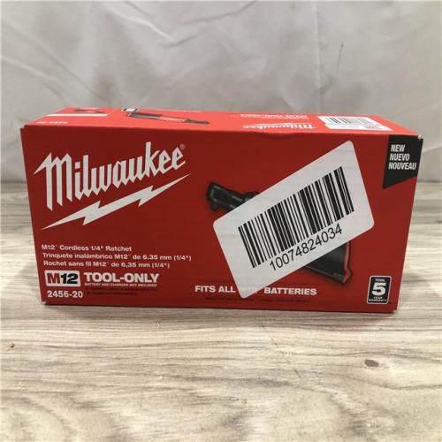 NEW! - Milwaukee M12 12V Lithium-Ion Cordless 1/4 in. Ratchet (Tool-Only)