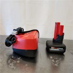 AS-IS- Milwaukee 12-Volt Lithium-Ion XC High Output 5.0 Ah Battery Pack with Charger Starter Kit