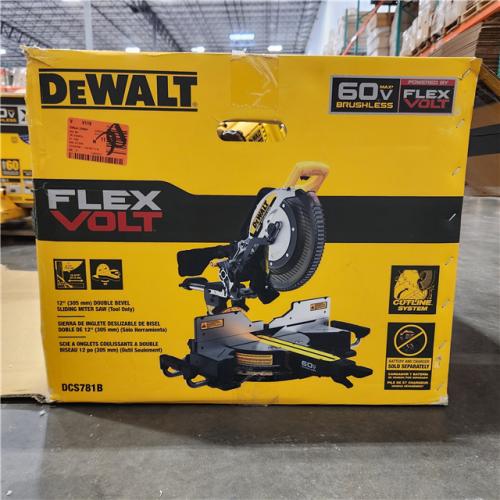 Dallas Location - As-Is DEWALT 60V Lithium-Ion 12 in. Cordless Sliding Miter Saw (Tool Only) Appears Like New Condition