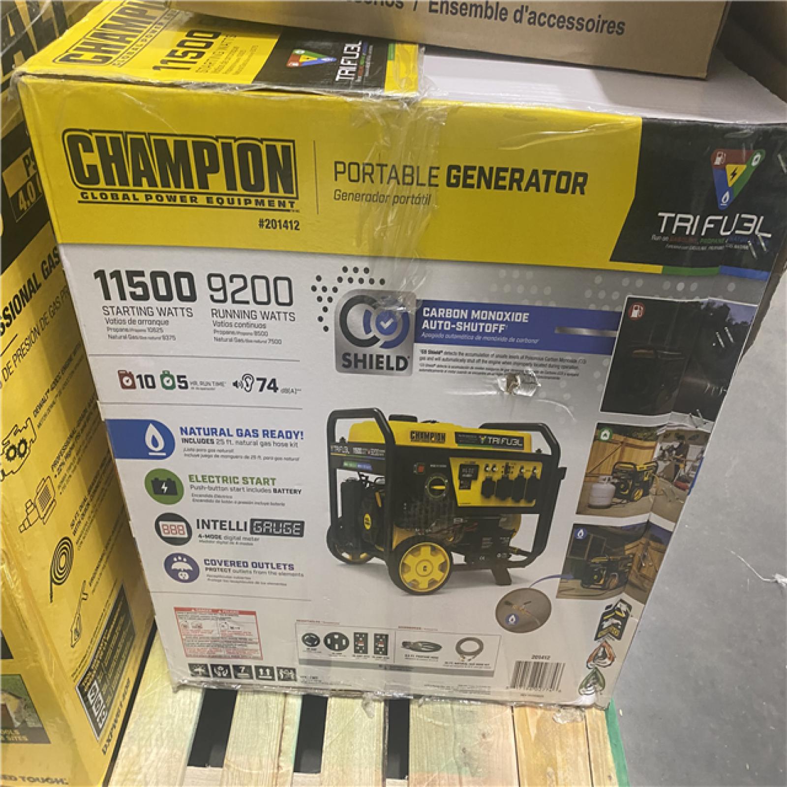 Dallas Location - As-Is Champion Power Equipment 11 500/9200-Watt Fuel Portable Generator