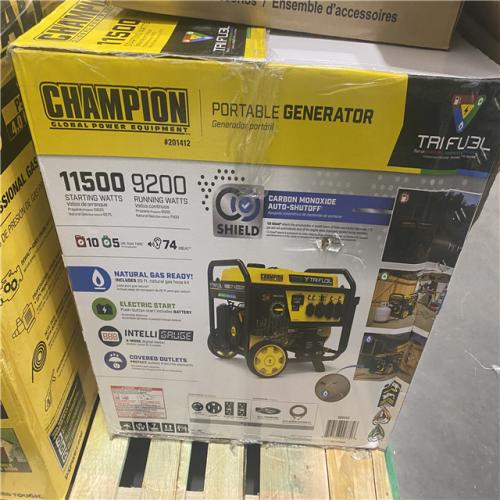 Dallas Location - As-Is Champion Power Equipment 11 500/9200-Watt Fuel Portable Generator