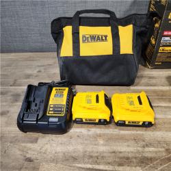 HOUSTON LOCATION - AS-IS Dewalt DCK225D2 20V MAX ATOMIC Brushless Compact Lithium-Ion 1/2 in. Cordless Drill Driver and 1/4 in. Impact Driver Combo Kit with 2 Batteries 2 Ah