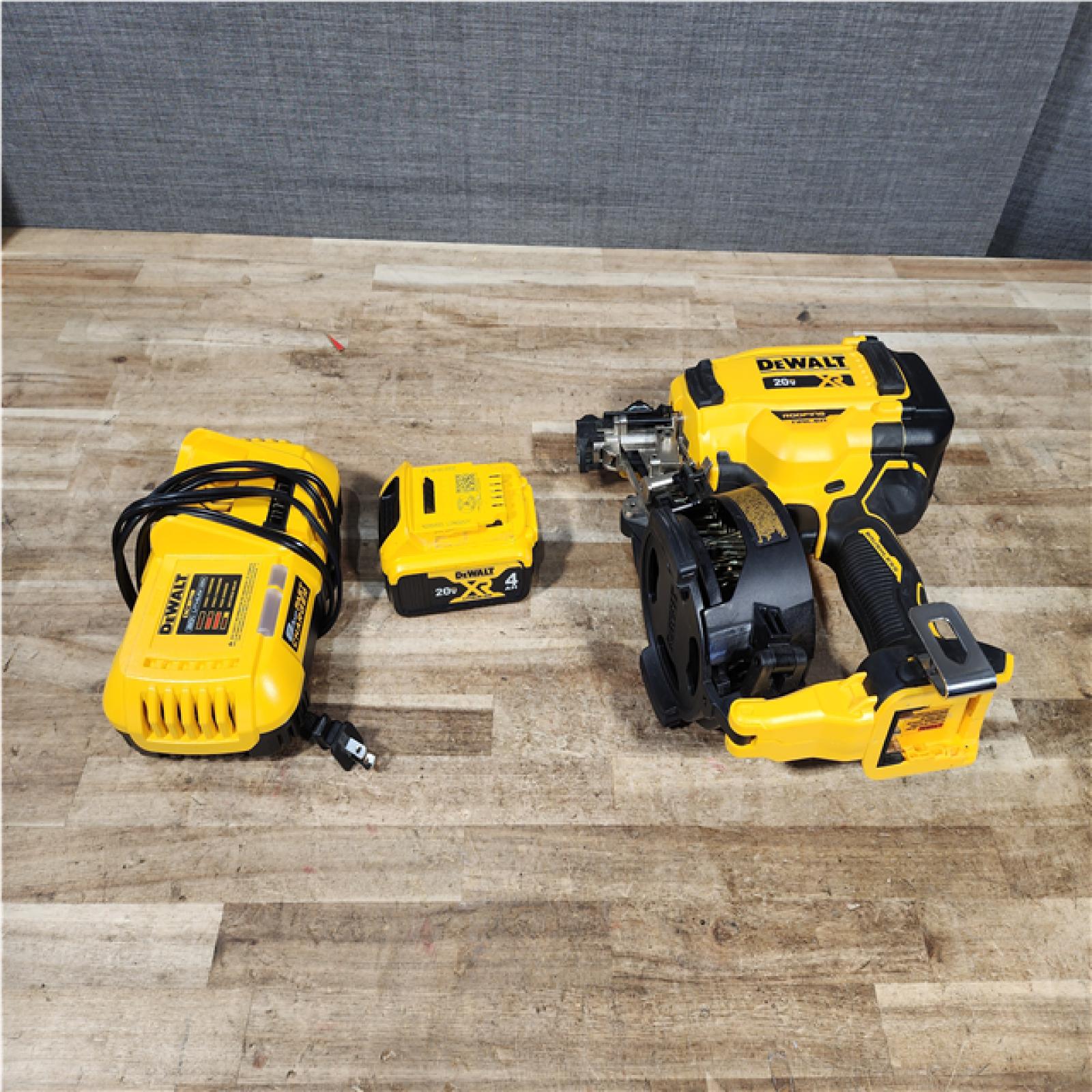 Houston Location AS-IS DeWalt Nail gun and Battery with Charger