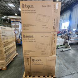 Phoenix Location NEW Aspen Stainless Steel Top mount 33 22G Double Bowl Sink Pallet (15 Sinks)