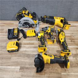 HOUSTON LOCATION - AS - IS DEWALT 20V MAX Lithium-Ion Cordless 6-Tool Combo Kit