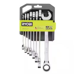 NEW! - RYOBI SAE Ratcheting Combination Wrench Set (8-Piece) (2 SETS)