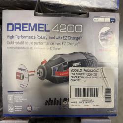 DALLAS LOCATION -  Dremel 4200 Series 1.6 Amp Variable Speed Corded Rotary Tool Kit with 36 Accessories  4 Attachments and Carrying Case PALLET- (20 UNITS)