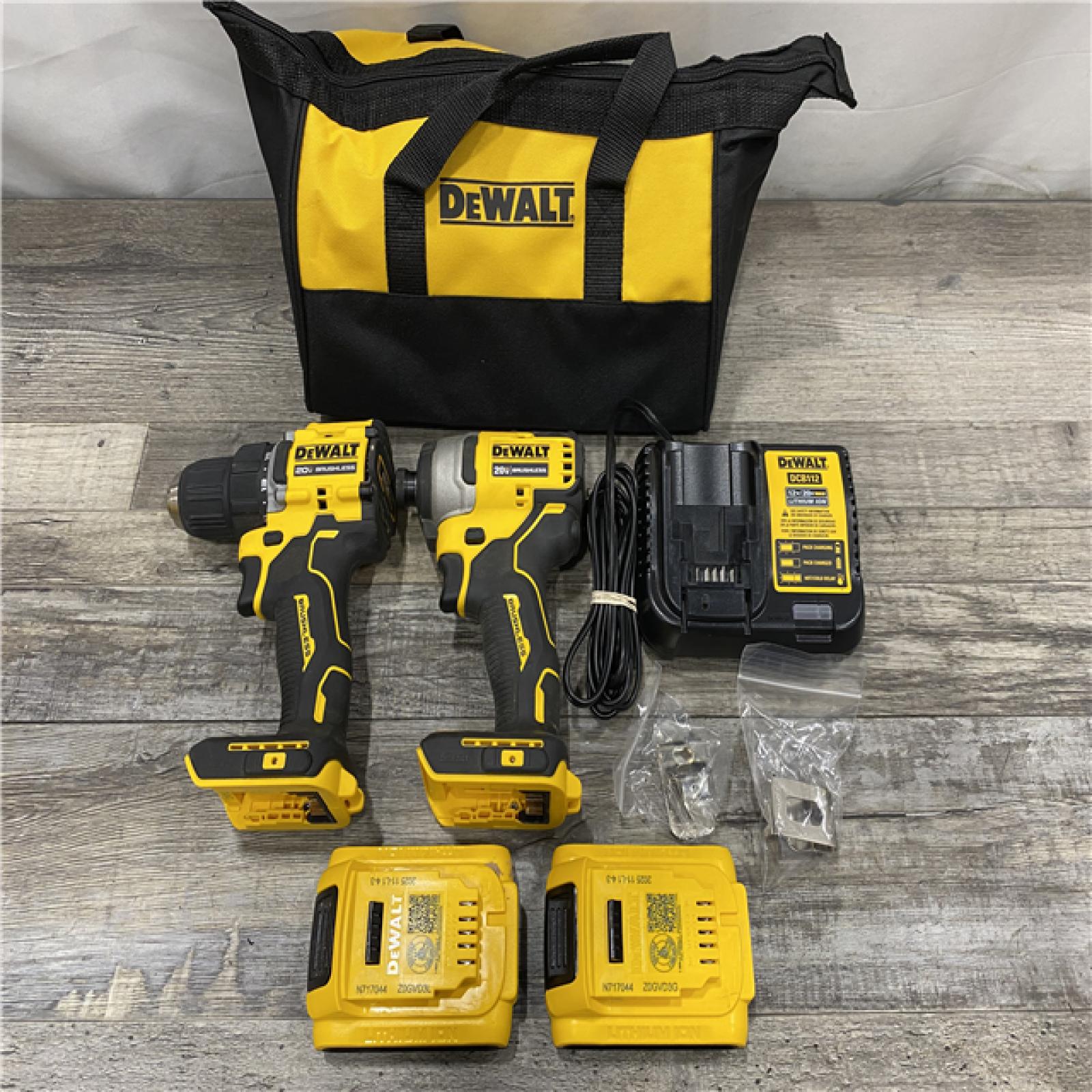 AS-IS DEWALT ATOMIC 20-Volt MAX Lithium-Ion Cordless Combo Kit
