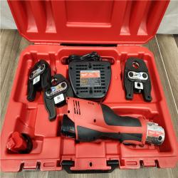 AS-IS- M12 12-Volt Lithium-Ion Force Logic Cordless Press Tool Kit (3 Jaws Included) with Two 1.5 Ah Battery and Hard Case