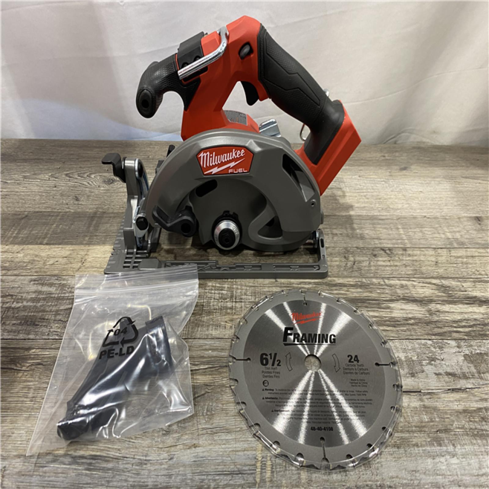 AS-IS Milwaukee FUEL 18V Lithium-Ion Brushless Cordless 6-1/2 in. Circular Saw (Tool-Only)