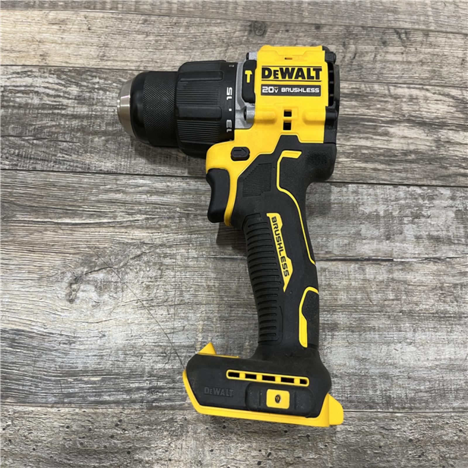 AS-IS DEWALT ATOMIC 20-Volt MAX Brushless Cordless 1/2 in. Hammer Drill (Tool-Only)